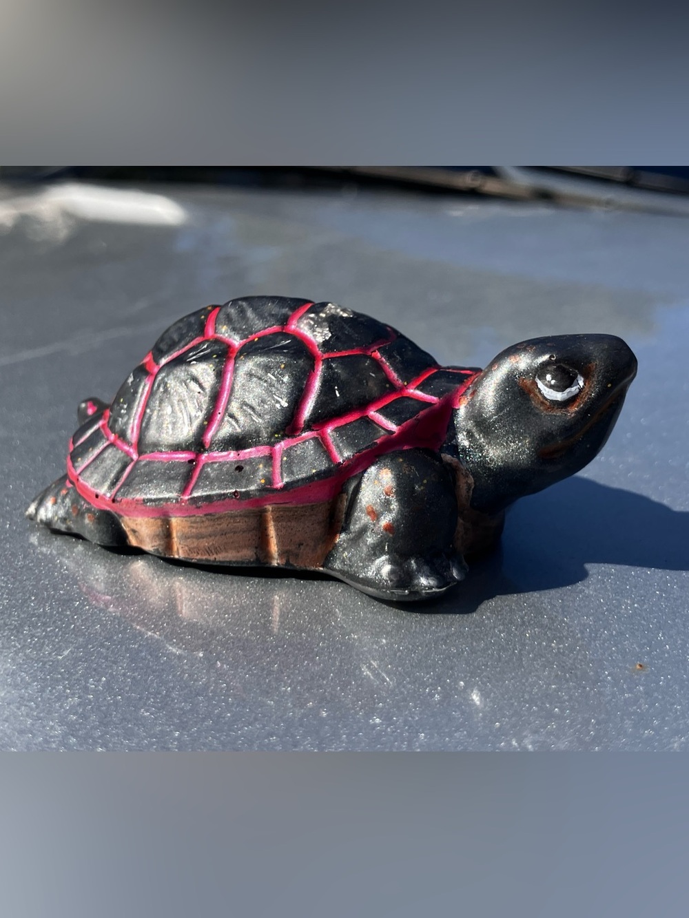 Mini black/red turtle spirit animal